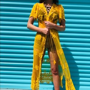 💛Yellow Beach Coverup💛
